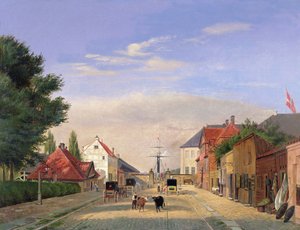 Straßenszene von Danish School