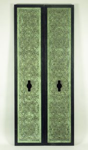 Zwei Aufzugspaneele, 1894-1895 von Dankmar Adler