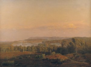 Blick auf Himmelbjerget, Jütland. Abend von Dankvart Dreyer