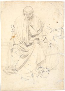 Studie zu einer Apostelfigur oder ähnlichem von Dankvart Dreyer
