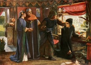 Dante zeichnet den Engel von Dante Gabriel Charles Rossetti
