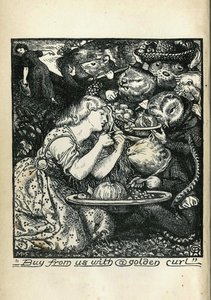 Frontispiz von Goblin Market and Other Poems von Christina Rossetti, 1861-1862