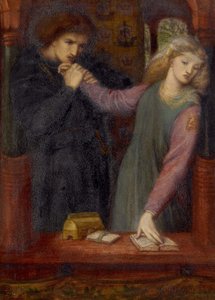 Hamlet und Ophelia, 1866 von Dante Gabriel Charles Rossetti