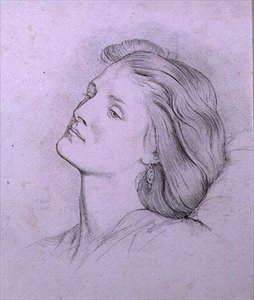 Kopf von Fanny Cornforth von Dante Gabriel Charles Rossetti