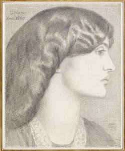 Mrs. William Morris, 1860 von Dante Gabriel Charles Rossetti