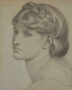 Porträt von Alexa Wilding, eine Studie für 