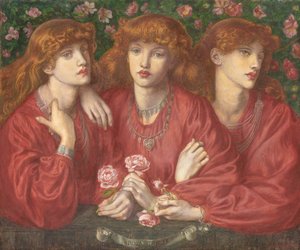 Rosa Triplex: Ein dreifaches Porträt von May Morris, 1874 von Dante Gabriel Charles Rossetti