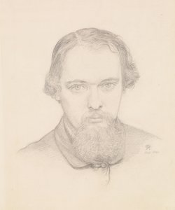 Selbstporträt von Dante Gabriel Charles Rossetti