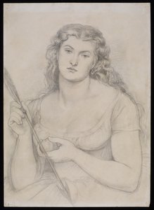 Studie für "Venus Verticordia", ca. 1863-64 von Dante Gabriel Charles Rossetti