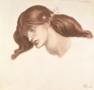 Studie für die gesegnete Damozel von Dante Gabriel Charles Rossetti