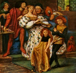 Die Familie Borgia, 1863, ca. 1912 von Dante Gabriel Charles Rossetti