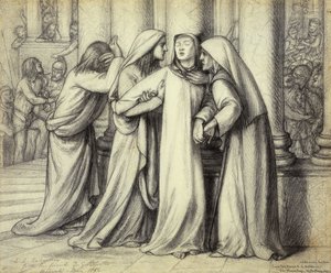 Die Jungfrau Maria wird getröstet, 1891 von Dante Gabriel Charles Rossetti