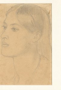 Frauenkopf von Dante Gabriel Rossetti (attributed to)