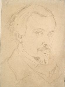 Selbstporträt von Dante Gabriel Rossetti