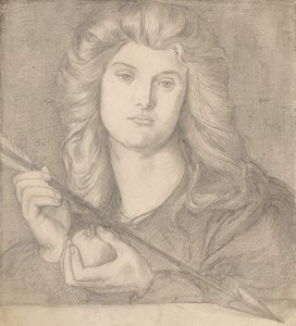 Studie für "Venus Verticordia" von Dante Gabriel Rossetti
