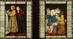 Flitterwochen von König René von Anjou, von Burne-Jones und Dante G. Rossetti, 1862