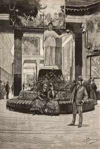 Ausstellung von Stoffen und Spitzen, Rotonda und Stoffgalerie, Rom, Italien von Dante Paolocci