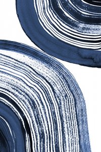 Blaue konzentrische Wellen