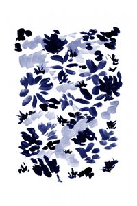 Blauweißes Frühlingsabstrakt von Danushka Abeygoda