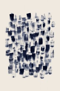 Marineblauer Pinselstrich Abstrakt