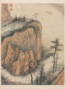 Erinnerungen an den Qinhuai-Fluss, Qing-Dynastie von Daoji Shitao