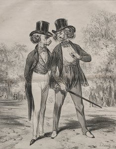 Unglaubliche Moden. Herbstlöwen, 1839 von Darny