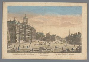 Ansicht des Rathauses am Dam in Amsterdam von Daumont