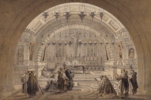 Golgatha (Farblithografie) von David (after) Roberts