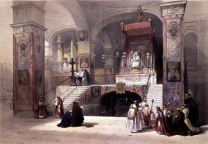 Kapelle der Verkündigung, Nazareth, 28. April 1839, Tafel 32 aus Band I von 