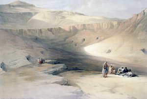 Eingang zu den Königsgräbern in Theben von David (after) Roberts