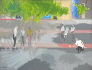 Boule spielen in St Jean, 2008 von David Alan Redpath Michie