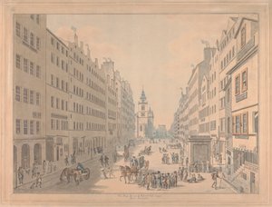 Die High Street von Edinburgh vom Osten