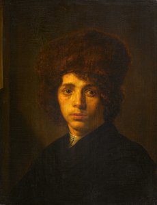 Junger Mann mit einem Pelzhut von David Bailly