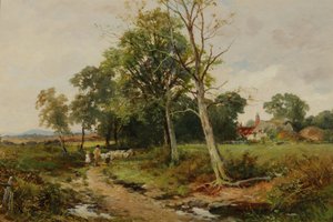 Eine Szene in einer Worcestershire-Gasse, ca. 1904