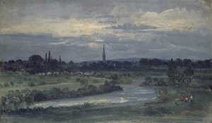 Blick von Pugins Haus in der Nähe von Salisbury von David Charles Read