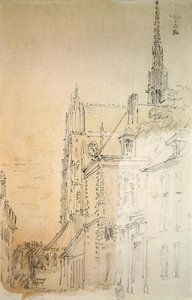 Eine Kathedrale in einer Straße