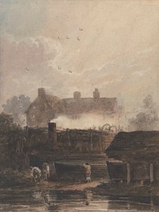 Bootsbau - Werft in Birmingham von David Cox