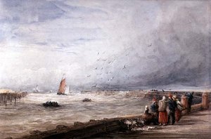 Calais Pier von David Cox