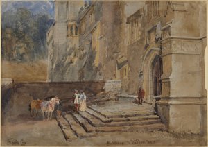 Eingang zu Haddon Hall von David Cox