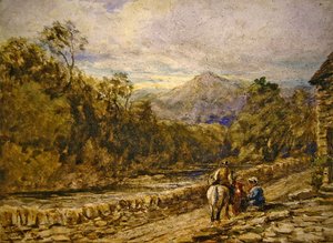 Auf dem Weg zum Markt von David Cox