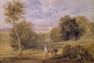 Haddon Hall vom Park aus von David Cox