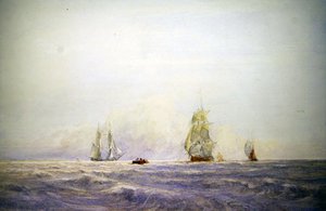 Schiffe vor Calais von David Cox