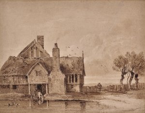 Studie eines Bauernhauses