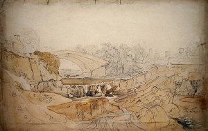 Die Brücke bei Rhayader von David Cox