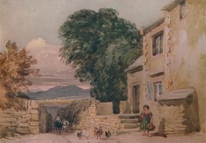 Black Jacks Cottage, Bettws-y-Coed, ca. 1846 von David Cox the elder