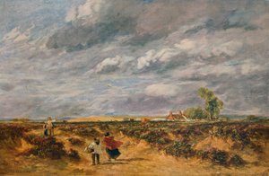 Drachensteigen, ein windiger Tag, 1851