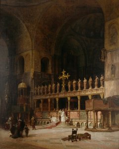 Innenraum von St. Markus, Venedig, 1869