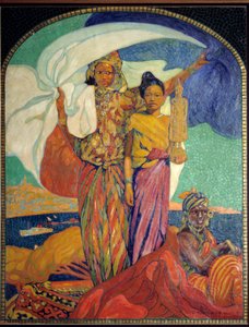 Kolonialismus: Plakat für die nationale Kolonialausstellung in Marseille von David Dellepiane