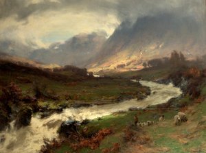 Eine Pause im Sturm, Glen Lyon, Perthshire, Schottland von David Farquharson