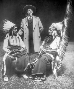 William F. Cody mit Red Cloud und American Horse von David Frances Barry